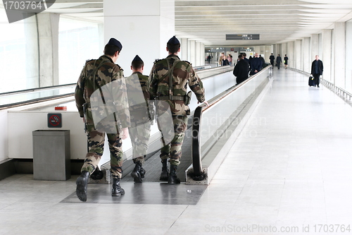 Image of Military at the Paris CDG airport