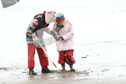 Image of sisters playing