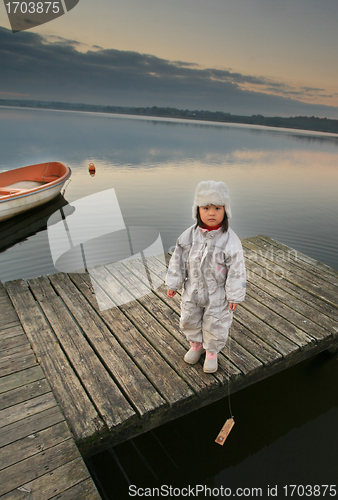 Image of child in winter