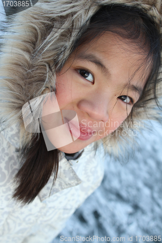 Image of child in winter