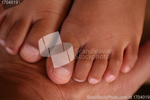 Image of child feet