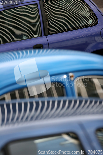 Image of zebra cars