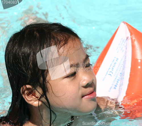 Image of  child  and water