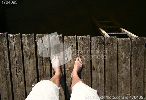 Image of man on the bridge