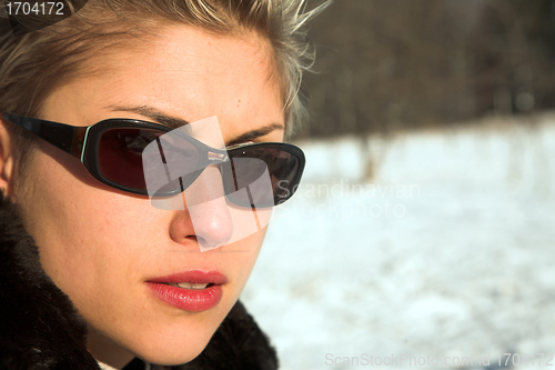 Image of happy woman outdoor