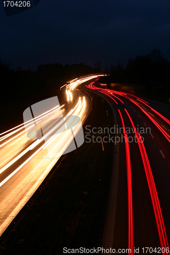 Image of night traffic