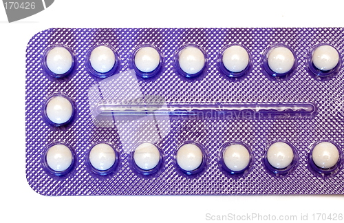 Image of Birth Control Pills (Top View)