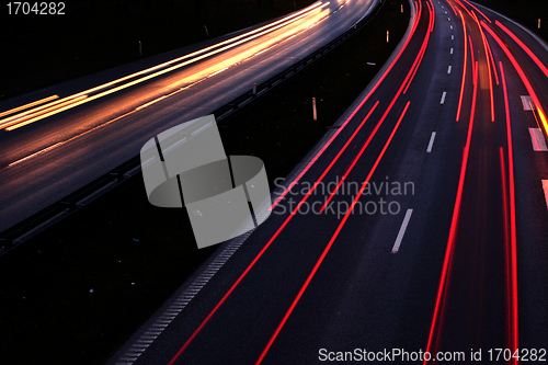 Image of night traffic