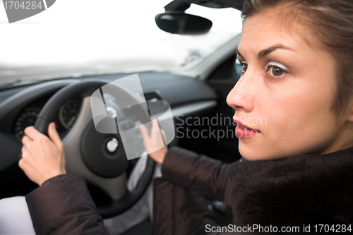 Image of woman driving