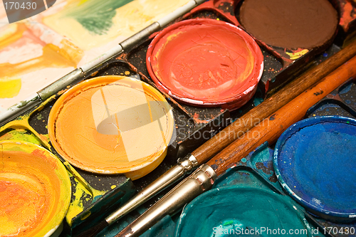 Image of Box of  Watercolors (Close View)