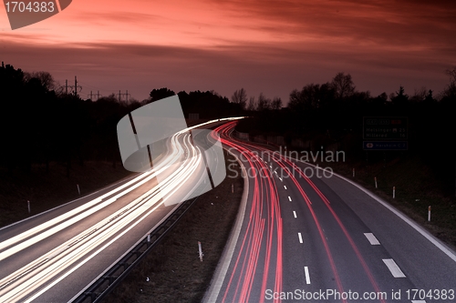 Image of night traffic