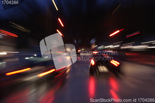 Image of night traffic