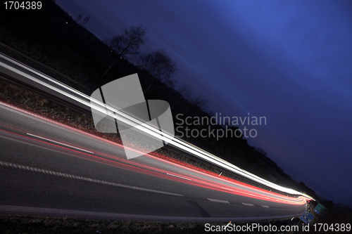 Image of night traffic