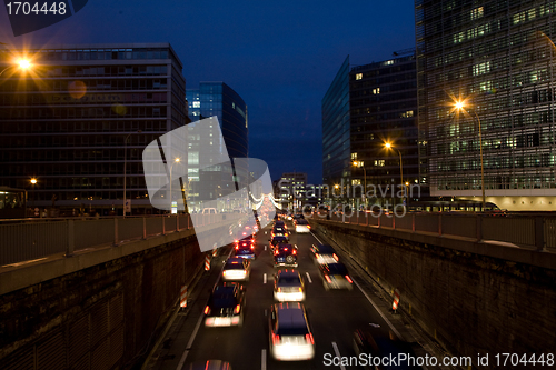 Image of night traffic