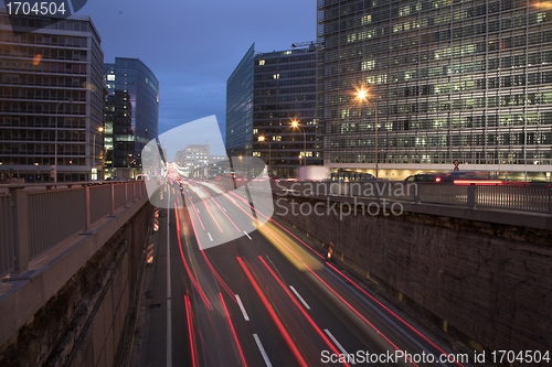 Image of night traffic