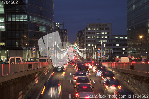 Image of night traffic