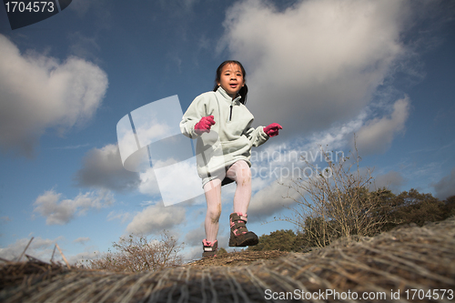 Image of happy child jump