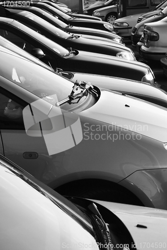 Image of Parked cars