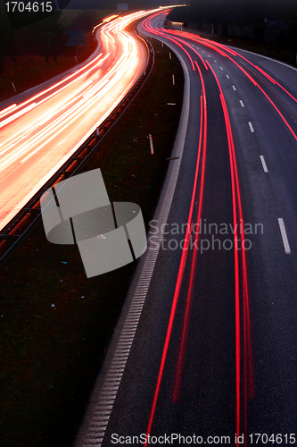 Image of night traffic