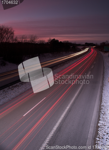 Image of night traffic