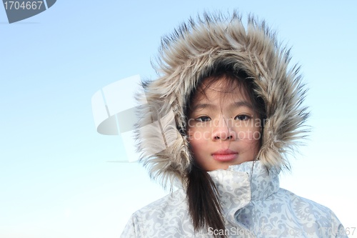 Image of child in winter