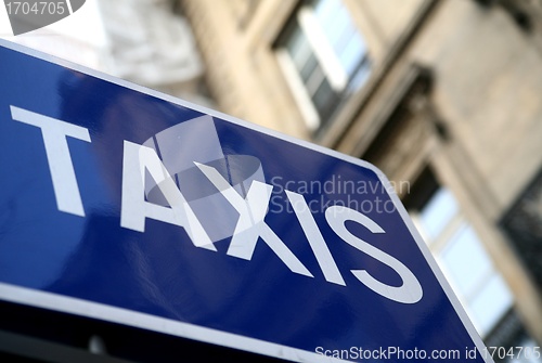 Image of taxi sign in paris