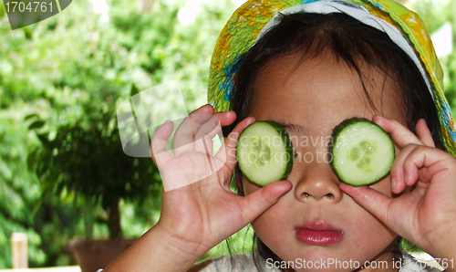 Image of Cucumber girl