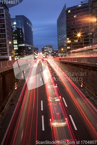 Image of night traffic