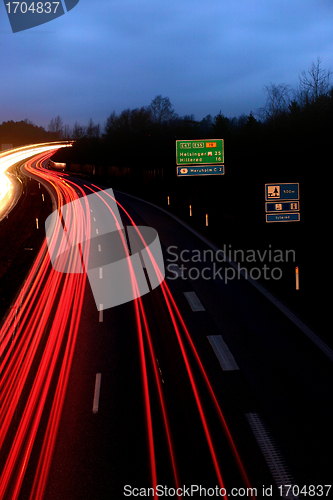 Image of night traffic