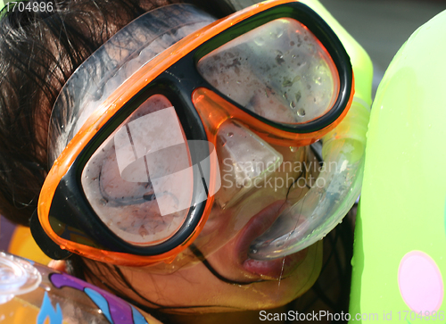 Image of  child  and water