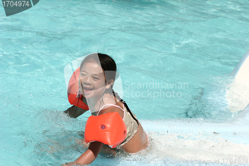 Image of  child  and water