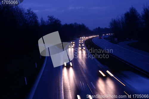 Image of night traffic