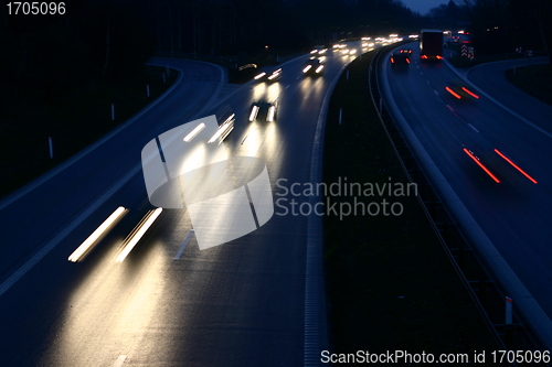 Image of night traffic