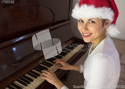 Image of woman and piano