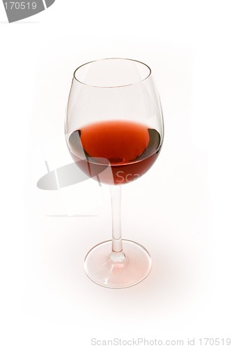 Image of Glass of Red Wine (Wide View)