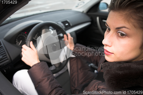 Image of woman driving