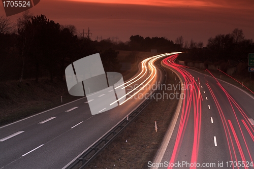 Image of night traffic