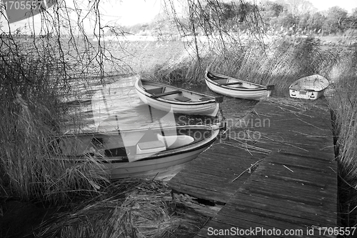 Image of rowboats