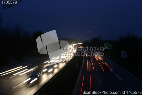 Image of night traffic