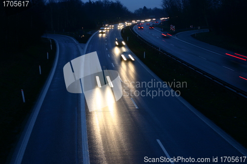 Image of night traffic