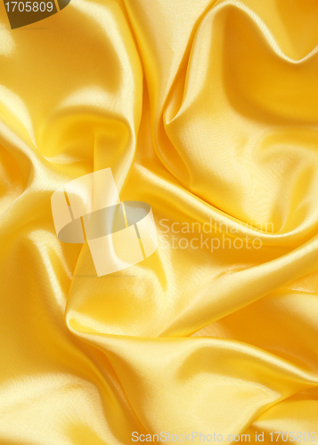 Image of Smooth elegant golden silk can use as background 