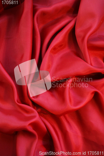 Image of Smooth Red Silk as background