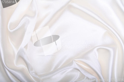 Image of Smooth elegant white silk