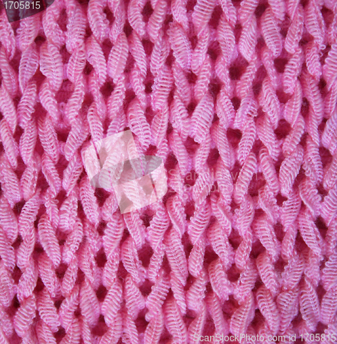 Image of Pink knitted textured background 