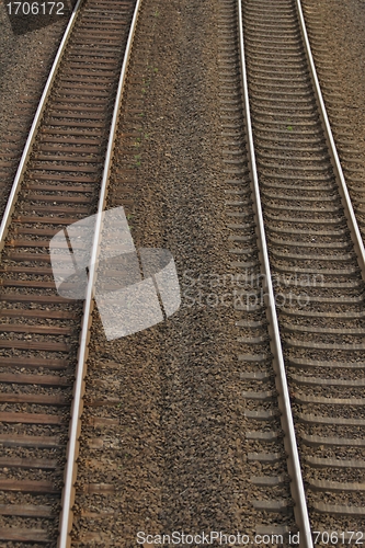 Image of railway tracks texture