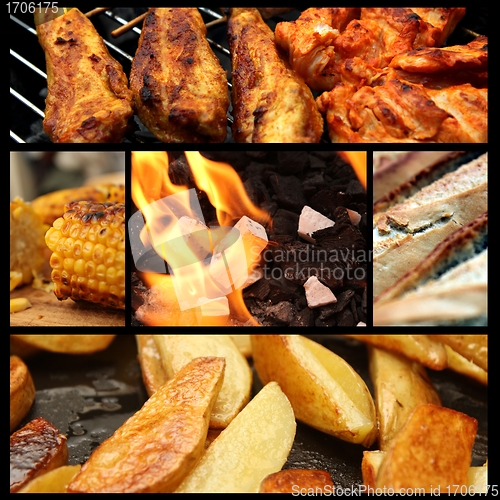 Image of barbecue picture collage