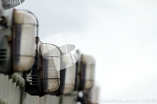Image of lamps in a row