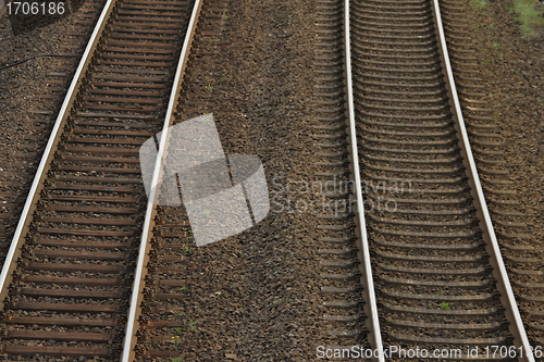 Image of railway tracks texture