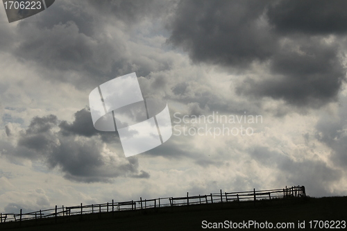 Image of sky fence