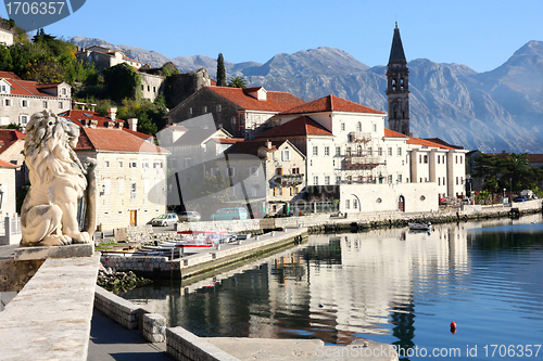 Image of Perast village near Kotor, Montenegro 